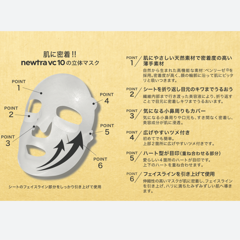 newtra VC10 フェイスマスク - キュウエンクリニック公式オンラインストア newtra VC10 フェイスマスク - キュウエンクリニック公式オンラインストア
