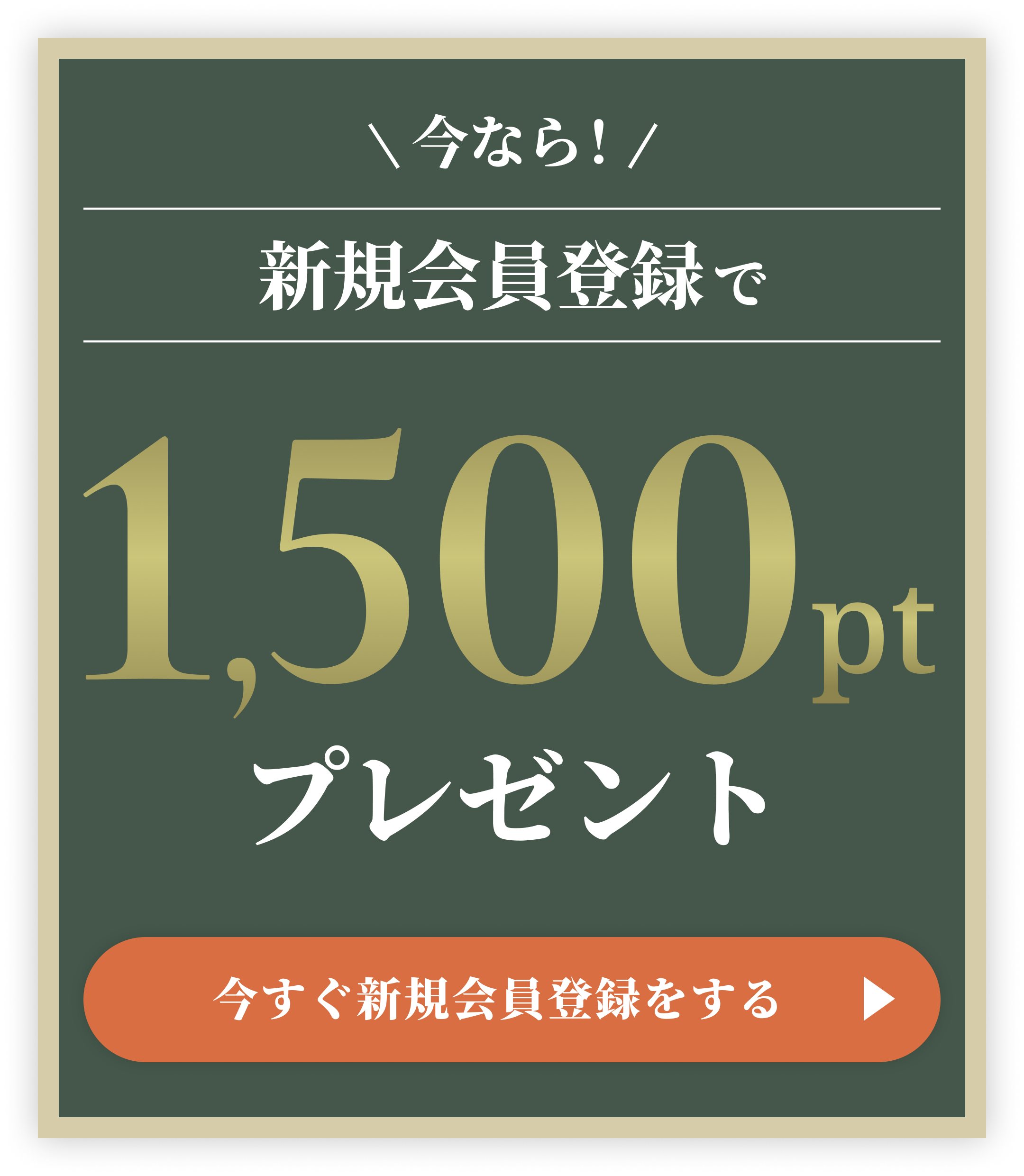 新規会員登録特典